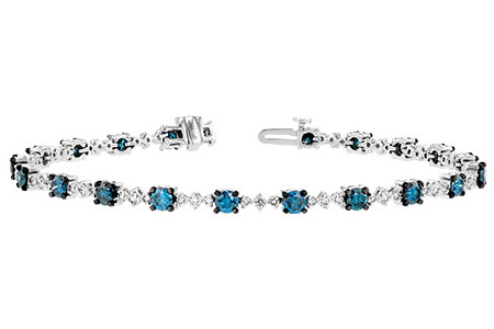 M243-33579: BRACELET 3.00 BLUE DIA 4.05 TW