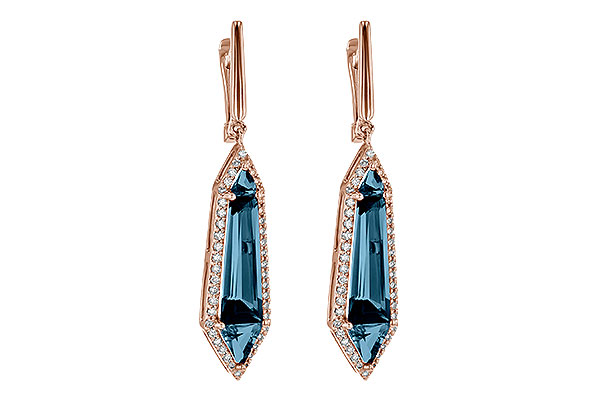 M245-12651: EARR 5.25 LONDON BLUE TOPAZ 5.67 TGW