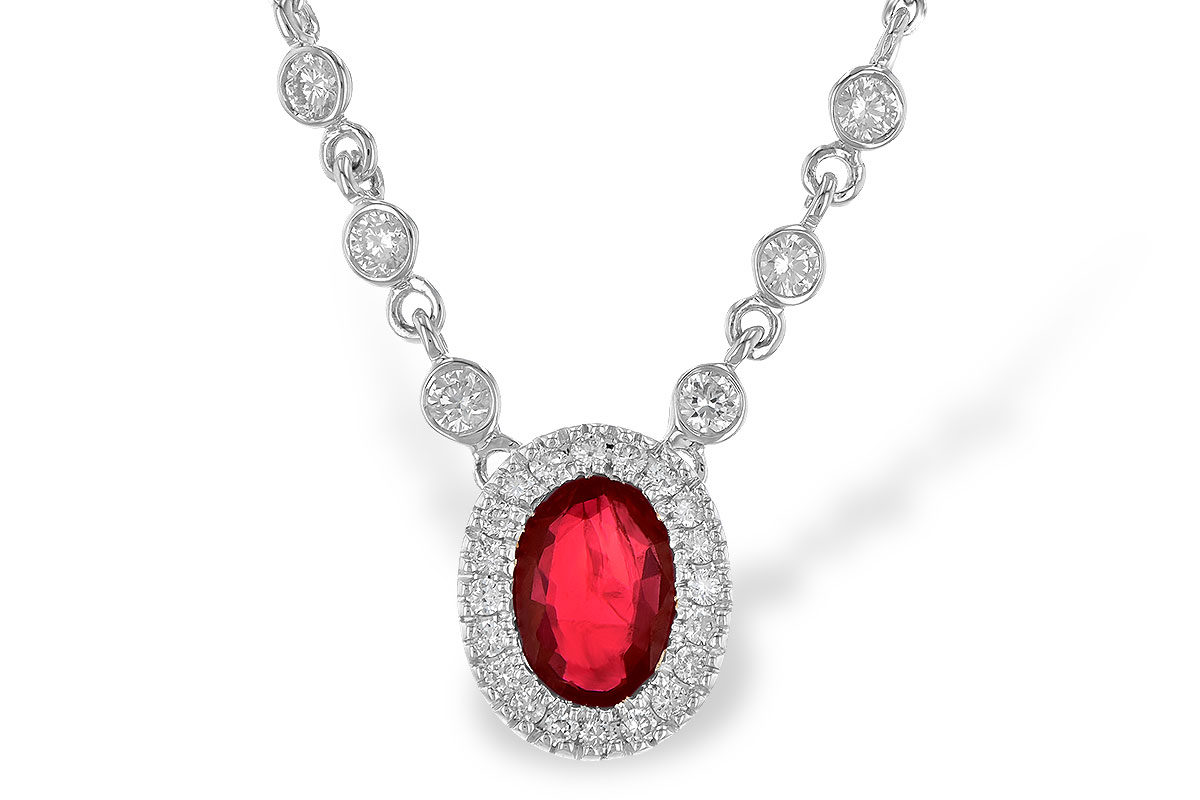 M245-16288: NECK .70 RUBY .94 TGW (17")