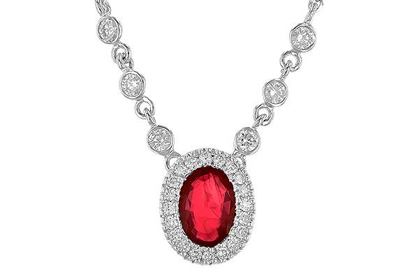 M245-16288: NECK .70 RUBY .94 TGW (17")