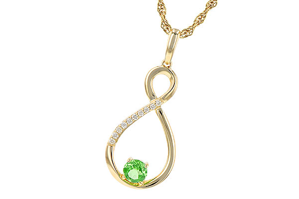 M245-17242: NECK .25 GREEN GARNET .30 TGW