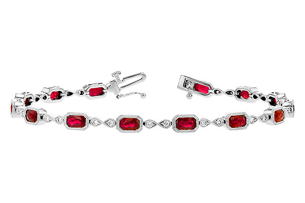 M327-85442: BRACELET 4.50 RUBY 4.82 TGW