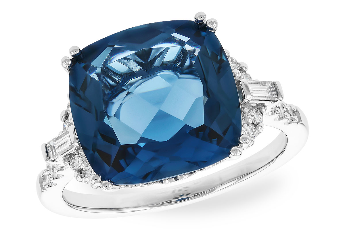 M328-77260: LDS RG 9.00 LONDON BLUE TOPAZ 9.25 TGW (12MM LBT)