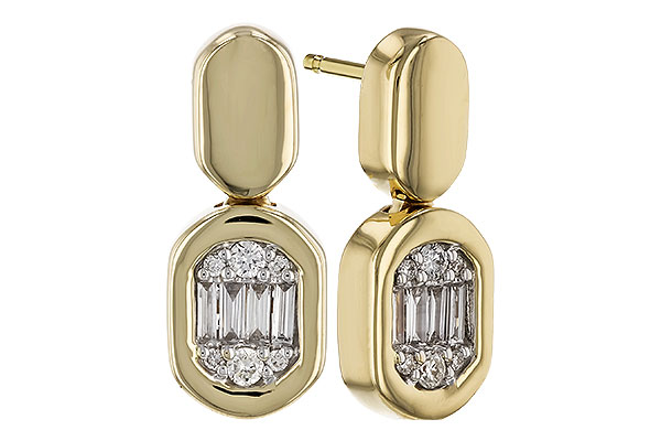 M328-81815: EARRINGS .12 BAG .25 TW