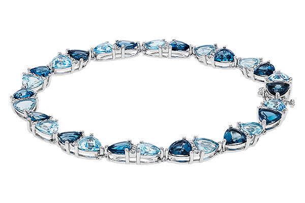 M329-66333: BRACELET 12.20 BLUE TOPAZ 12.50 TGW (7")