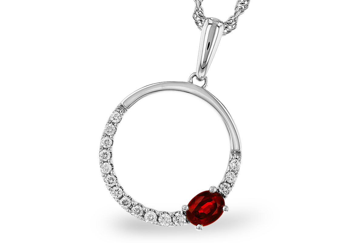 M329-67197: NECKLACE .26 RUBY .41 TGW