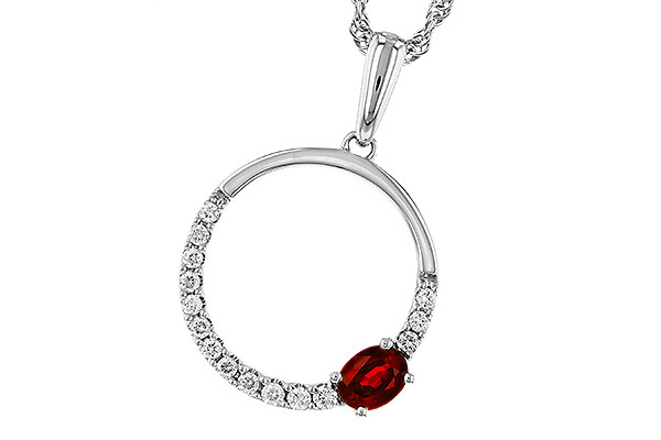 M329-67197: NECKLACE .26 RUBY .41 TGW