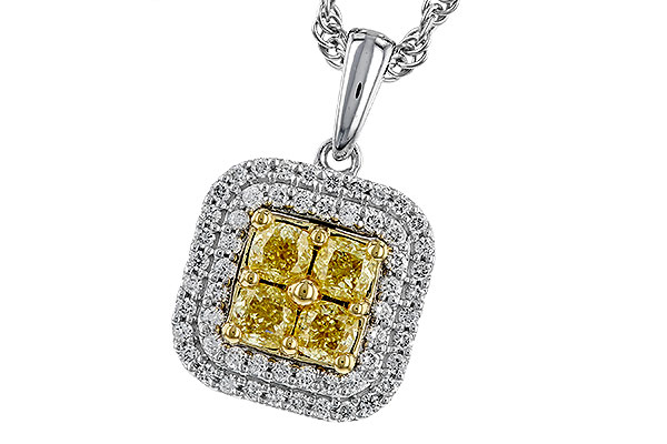 M329-68124: NECK .52 FANCY YELLOW DIAMONDS .72 TW