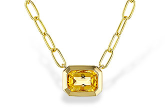 M329-69979: NECKLACE .86 CITRINE (18")