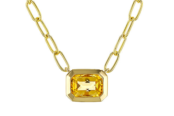 M329-69979: NECKLACE .86 CITRINE (18")
