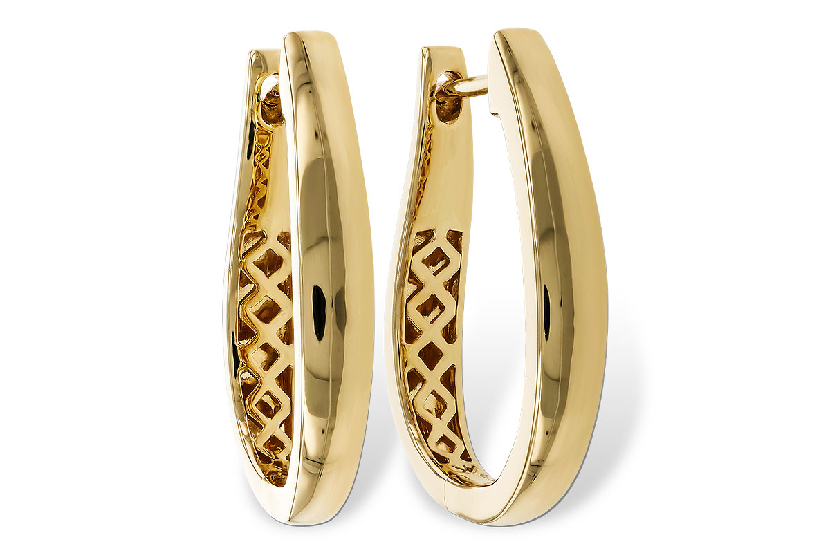 M329-69988: GOLD EARRINGS (22MM)