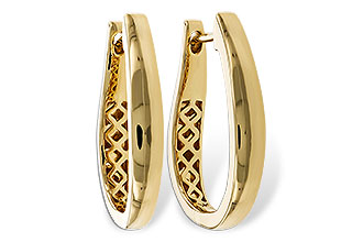 M329-69988: GOLD EARRINGS (22MM)
