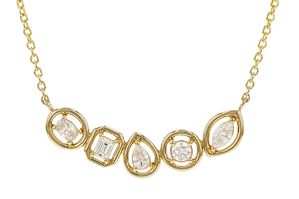 M329-70833: NECKLACE .50 TW FANCY CUT DIAS (18")