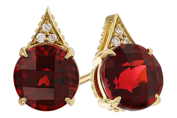 M329-70842: EARR 2.08 TW GARNET 2.10 TGW (6MM RD)