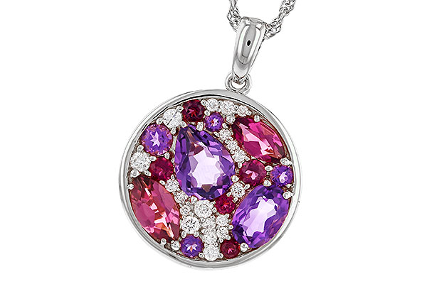 M329-70906: NECK 1.83 TW SEMI-PRECIOUS (P.TOUR, AMY) 2.00 TGW