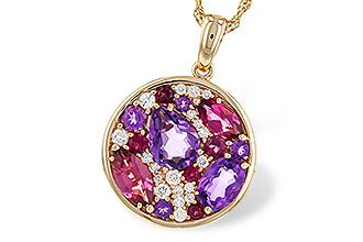 M329-70906: NECK 1.83 TW SEMI-PRECIOUS (P.TOUR, AMY) 2.00 TGW