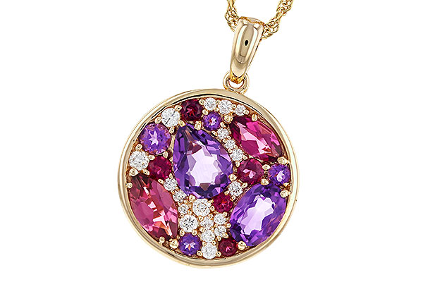 M329-70906: NECK 1.83 TW SEMI-PRECIOUS (P.TOUR, AMY) 2.00 TGW