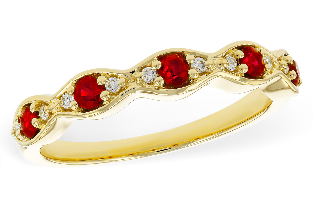 M329-72660: LDS WED RG .28 RUBY .34 TGW