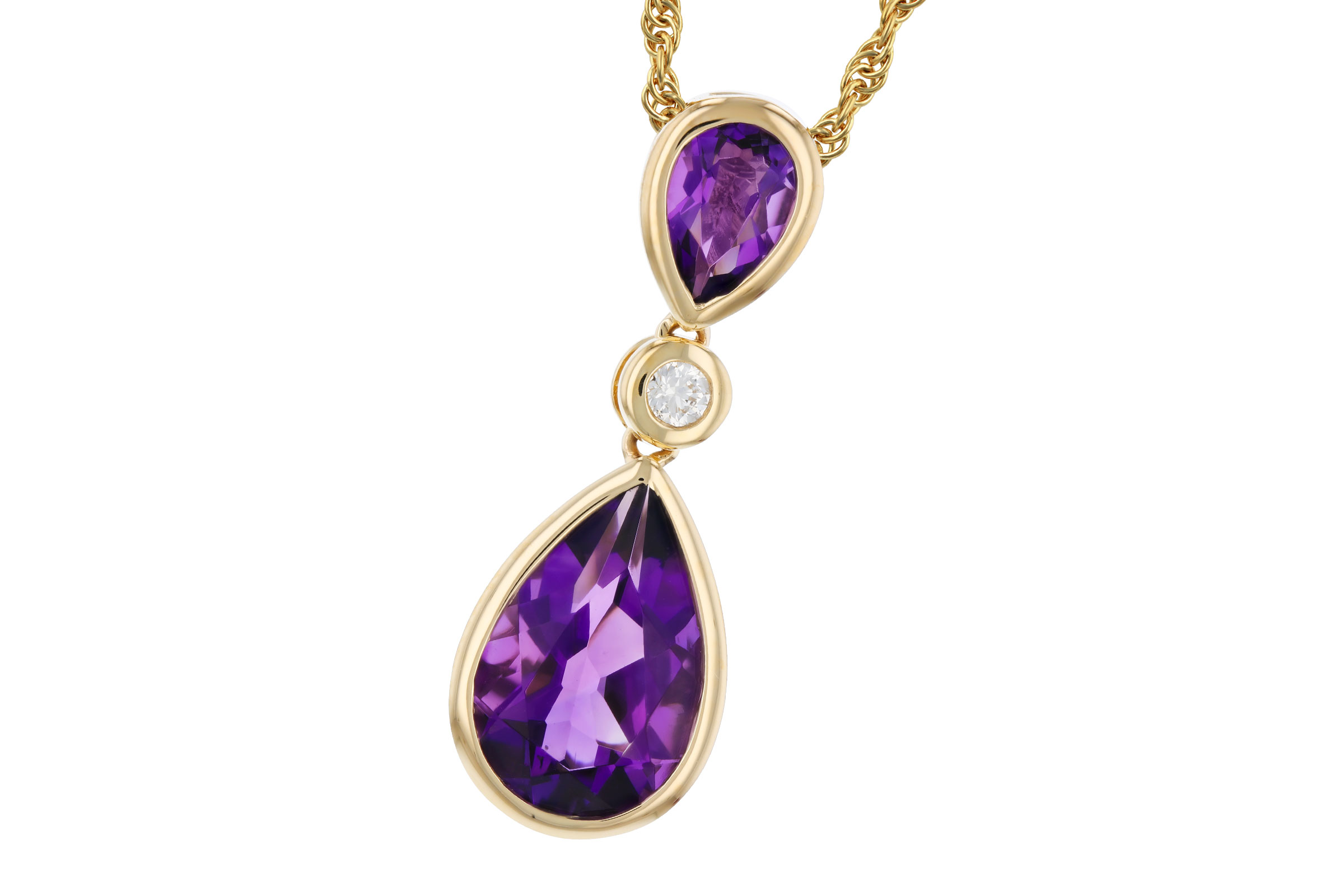 M330-58097: NECKLACE 1.92 TW AMETHYST 1.96 TGW